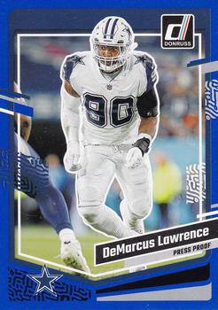 2023 Donruss - Press Proof Blue #74 DeMarcus Lawrence Front