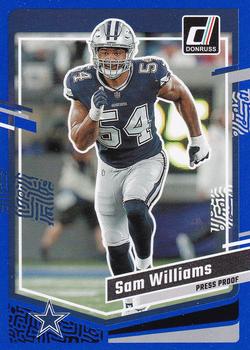 2023 Donruss - Press Proof Blue #80 Sam Williams Front