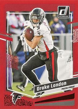 2023 Donruss - Press Proof Red #10 Drake London Front