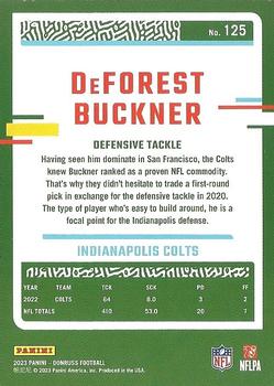 2023 Donruss - Press Proof Red #125 DeForest Buckner Back
