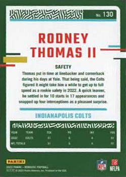 2023 Donruss - Press Proof Red #130 Rodney Thomas II Back