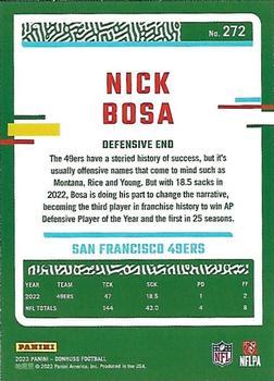 2023 Donruss - Press Proof Red #272 Nick Bosa Back