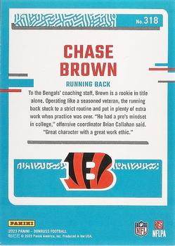 2023 Donruss - Press Proof Red #318 Chase Brown Back