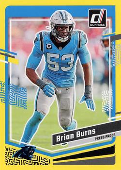 2023 Donruss - Press Proof Yellow #39 Brian Burns Front