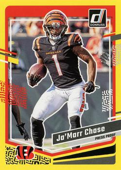 2023 Donruss - Press Proof Yellow #56 Ja'Marr Chase Front