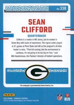2023 Donruss - Rated Rookie Autographs #338 Sean Clifford Back