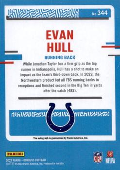 2023 Donruss - Rated Rookie Autographs #344 Evan Hull Back