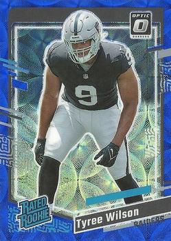 2023 Donruss - Optic Rated Rookie Preview Blue Scope Prizm #363 Tyree Wilson Front