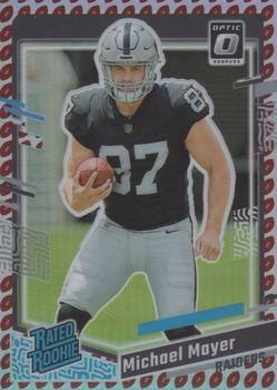 2023 Donruss - Optic Rated Rookie Preview Football Emoji Prizm #361 Michael Mayer Front
