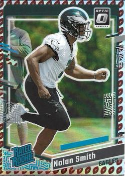 2023 Donruss - Optic Rated Rookie Preview Football Emoji Prizm #382 Nolan Smith Front