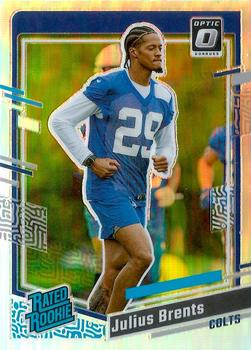 2023 Donruss - Optic Rated Rookie Preview Holo Prizm #346 Julius Brents Front