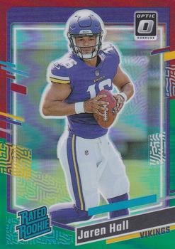 2023 Donruss - Optic Rated Rookie Preview Red & Green Prizm #367 Jaren Hall Front
