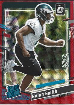 2023 Donruss - Optic Rated Rookie Preview Red Wave Prizm #382 Nolan Smith Front