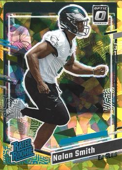 2023 Donruss - Optic Rated Rookie Preview Gold Ice Prizm #382 Nolan Smith Front