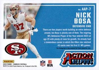 2023 Donruss - Action All-Pros Autographs #AAP-7 Nick Bosa Back