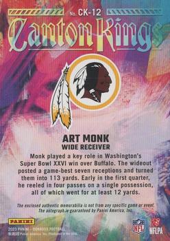 2023 Donruss - Canton Kings Autographs #CK-12 Art Monk Back
