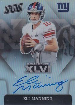2023 Donruss - Super Bowl Signatures Prizm #SBXLVI-EM Eli Manning Front