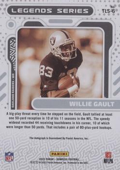 2023 Donruss - The Legends Series Autographs #TLS-6 Willie Gault Back
