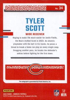 2023 Donruss - The Rookies Autographs #34 Tyler Scott Back