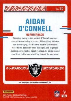 2023 Donruss - The Rookies Autographs #35 Aidan O'Connell Back