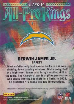 2023 Donruss - All Pro Kings Studio Series Relics #APK-14 Derwin James Jr. Back