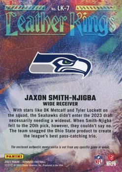 2023 Donruss - Leather Kings #LK-7 Jaxon Smith-Njigba Back