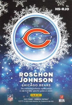 2023 Donruss - Rookie Holiday Sweater Relics #HS-RJO Roschon Johnson Back