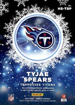 2023 Donruss - Rookie Holiday Sweater Relics #HS-TSP Tyjae Spears Back