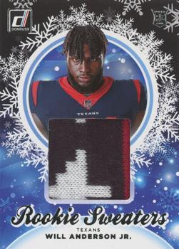 2023 Donruss - Rookie Holiday Sweater Relics #HS-WAJ Will Anderson Jr. Front