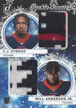 2023 Donruss - Rookie Holiday Sweater Dual Relics #HSD-2 C.J. Stroud / Will Anderson Jr. Front
