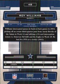 2005 Playoff Absolute Memorabilia - Retail #48 Roy Williams Back