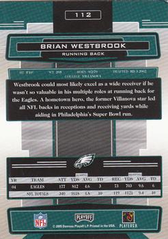 2005 Playoff Absolute Memorabilia - Retail #112 Brian Westbrook Back