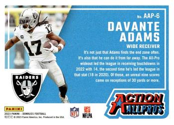 2023 Donruss - Action All-Pros #AAP-6 Davante Adams Back