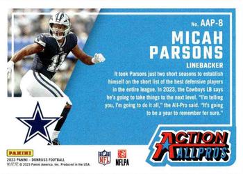 2023 Donruss - Action All-Pros #AAP-8 Micah Parsons Back