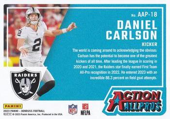2023 Donruss - Action All-Pros #AAP-18 Daniel Carlson Back