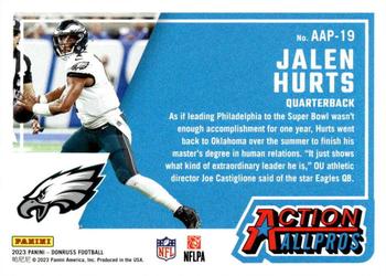 2023 Donruss - Action All-Pros #AAP-19 Jalen Hurts Back