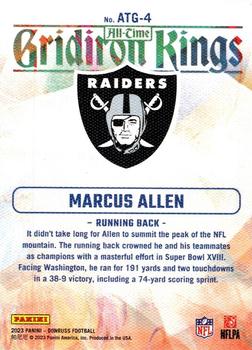 2023 Donruss - All-Time Gridiron Kings #ATG-4 Marcus Allen Back