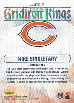 2023 Donruss - All-Time Gridiron Kings #ATG-7 Mike Singletary Back