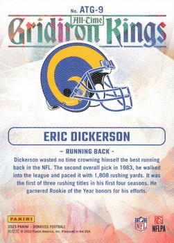 2023 Donruss - All-Time Gridiron Kings #ATG-9 Eric Dickerson Back