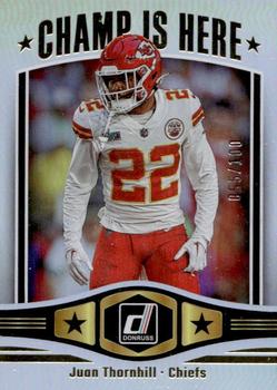 2023 Donruss - Champ is Here Holo #CIH-10 Juan Thornhill Front