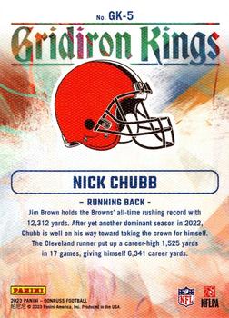 2023 Donruss - Gridiron Kings Studio Series #GK-5 Nick Chubb Back