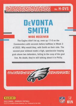 2023 Donruss - Highlights #H-DVS DeVonta Smith Back