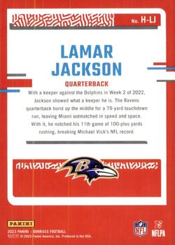 2023 Donruss - Highlights #H-LJ Lamar Jackson Back