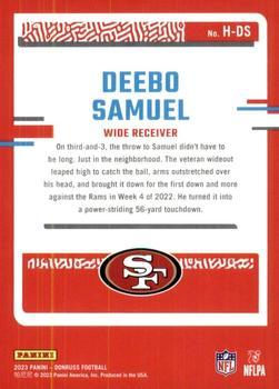 2023 Donruss - Highlights Holo #H-DS Deebo Samuel Back