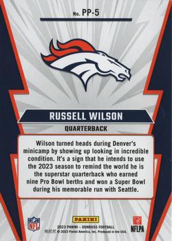 2023 Donruss - Power Plus #PP-5 Russell Wilson Back