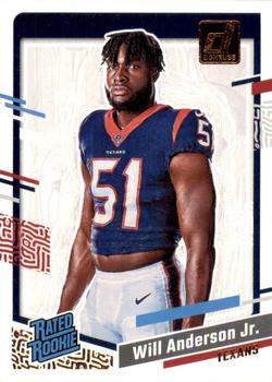 2023 Donruss - Rated Rookie Portrait #1 Will Anderson Jr. Front