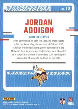 2023 Donruss - Rated Rookie Portrait #10 Jordan Addison Back