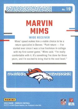 2023 Donruss - Rated Rookie Portrait #19 Marvin Mims Back