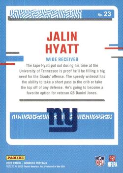 2023 Donruss - Rated Rookie Portrait #23 Jalin Hyatt Back