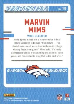 2023 Donruss - Rated Rookie Portrait Studio Series #19 Marvin Mims Back